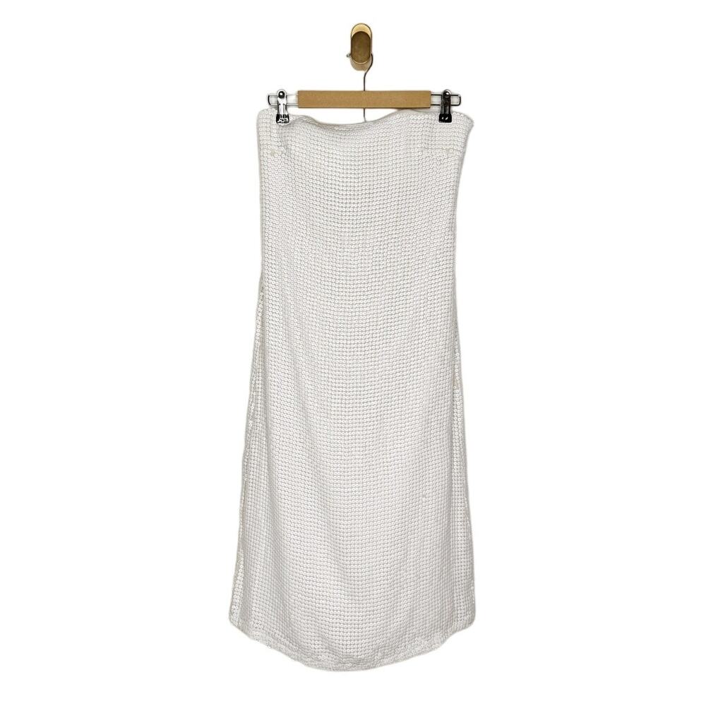 NWT Anthro Forever That Girl Strapless Slim Cream White Midi Dress Sequin Column - Picture 7 of 15